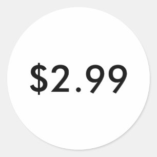 価格ラベル ラウンドシール