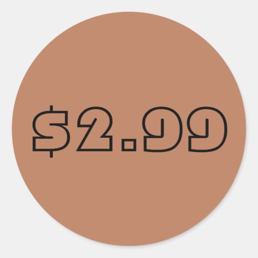 価格ラベル ラウンドシール (正面)