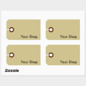 価格ラベル 長方形シール (シート)