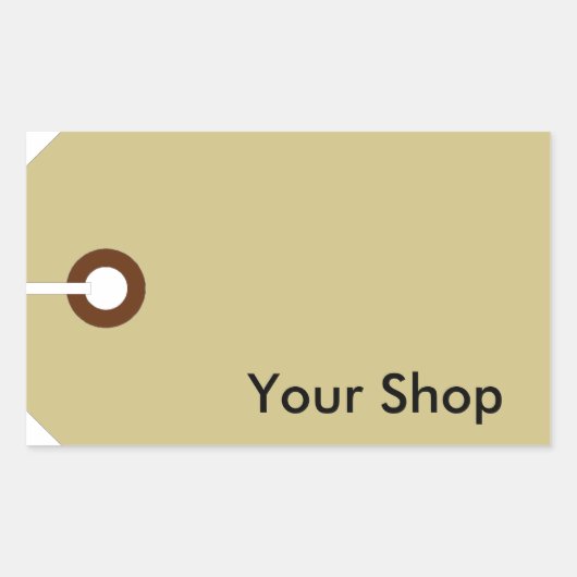 価格ラベル 長方形シール (正面)