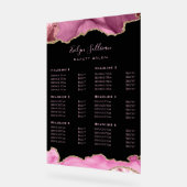 価格リスト（ピンク） アクリルサイン (傾斜)