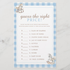 価格ロッキングホース赤ちゃんシャワーゲームを推測