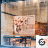 価格付きでネイルサロン スパをカスタマイズ ウィンドウサイン (カフェ窓)