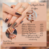 価格付きのネイルサロン スパをカスタマイズ ウィンドウサイン (シート2)