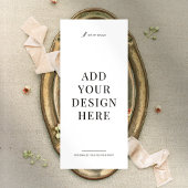 価格表の印刷メニューのビジネスラックカード4x9インチ ラックカード