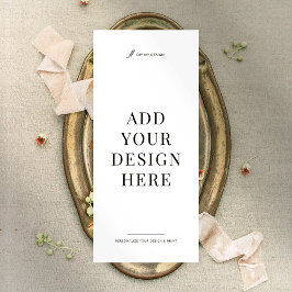 価格表の印刷メニューのビジネスラックカード4x9インチ ラックカード