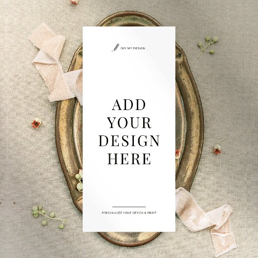 価格表の印刷メニューのビジネスラックカード4x9インチ ラックカード