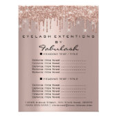 価格表まつげ延長メイクアップアーティストドリップ ポスター (正面)