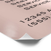 価格表まつげ延長メイクアップアーティストドリップ ポスター (コーナー)