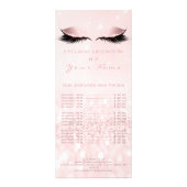 価格表まつげ拡張パステルガーリーピンクアイ ラックカード (裏面)