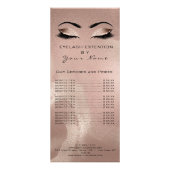 価格表まつげ拡張機能メイクアップスキンバラ金ゴールド ラックカード (正面)