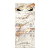 価格表まつげ銅メイクアップ大理石銅 ラックカード (正面)