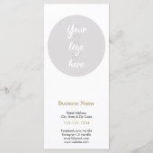 価格表を含むビジネスメニュー メニュー (裏面)