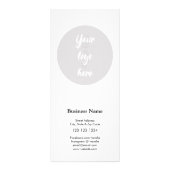 価格表を含むビジネスメニュー ラックカード (裏面)