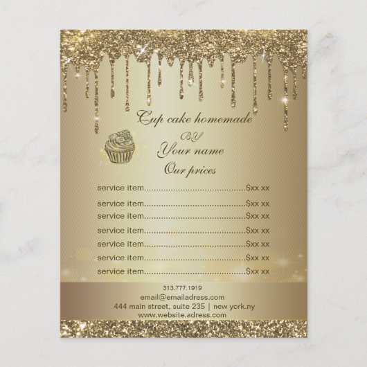 価格表サービススパークリードップフライヤー チラシ (正面)