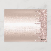 価格表バラ金ゴールドドライプスヘアードレッサー ポストカード (裏面)