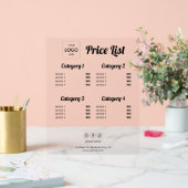 価格表ビジネスロゴアクリル記号 アクリルサイン (ウェディング)