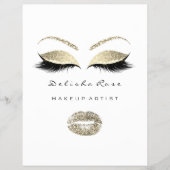 価格表フライヤー白黒アイリップゴッドラッシュルクス チラシ (正面)