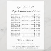 価格表フライヤー白黒目くちびん神まぶし チラシ (裏面)