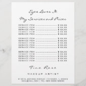 価格表フライヤー白黒目くちびん神まぶし チラシ (裏面)