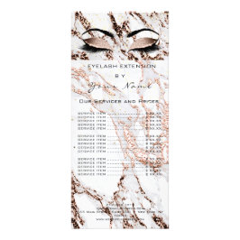 価格表発色の茶色メイクアップマーブル銅 ラックカード