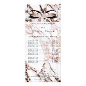 価格表発色の茶色メイクアップマーブル銅 ラックカード (裏面)