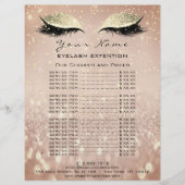 価格表美しいの遅延化粧バラ金ゴールドグリッター チラシ (正面)