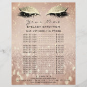 価格表美しいの遅延化粧バラ金ゴールドグリッター チラシ (裏面)