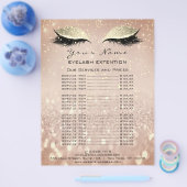 価格表美しいの遅延化粧バラ金ゴールドグリッター チラシ (シングル)