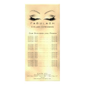 価格表遅延拡張金ゴールドメイクアップ美しいVIP ラックカード (裏面)