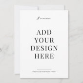 価格表5x7インチフラットカード印刷 (正面)