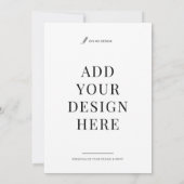 価格表5x7インチフラットカード印刷 (裏面)