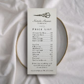 価格表 |アンティークシザーヴィンテージヘアサロン#2 ラックカード