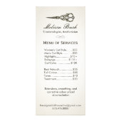 価格表 |アンティークシザーヴィンテージ美しいサロン ラックカード (正面)