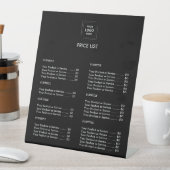 価格表 | カスタムブラック業務用台座標識 台座サイン (インサイチュ)