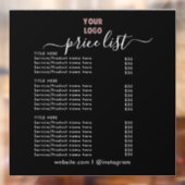 価格表|ビジネスロゴの営業時間 ウィンドウサイン (シート2)