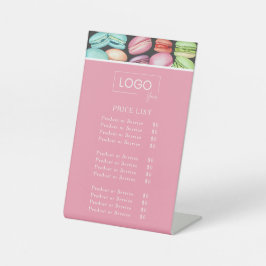 価格表 | フランスのマカロンピンクベーカリーパティスリー 台座サイン