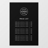 価格表 |ブラックロゴビジネスプロフェッショナル ウィンドウサイン (シート)