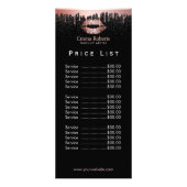 価格表 |メイクアップアーティストバラ金ゴールドグリッター唇 ラックカード (正面)