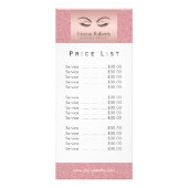 価格表 |メイクアップアーティスト美しいガールバラ金ゴールド ラックカード (正面)