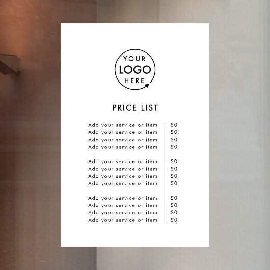 価格表 |ロゴビジネスモダンプロフェッショナル ウィンドウサイン