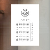 価格表 | ロゴ ビジネス モダン プロフェッショナル ウィンドウサイン