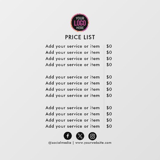 価格表 | ロゴ ビジネス 現代 プロフェッショナル 勝つ ウィンドウサイン (シート)