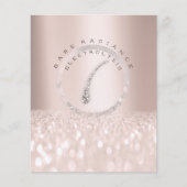 価格表 美容サロン ローズ グリッター 電解脱毛1 チラシ (正面)