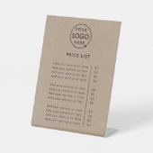 価格表 | Kraft素朴ロゴビジネスモダン 台座サイン (正面)