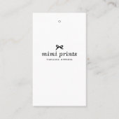 価格、サつるイズ、スタイル、および社会的な服のラベル 名刺 (正面)