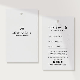 価格、サつるイズ、スタイル、および社会的な服のラベル 名刺