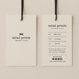 価格、サつるイズ、スタイル、および社会的な服のラベル 名刺