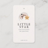 価格、サつるイズ、スタイル、および社会的な服のラベル 名刺 (正面)