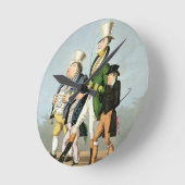 価格-定価、半分の価格、高い値段 ラウンド壁時計 (傾斜)